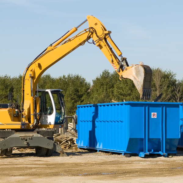 are there any restrictions on where a residential dumpster can be placed in Ratcliff